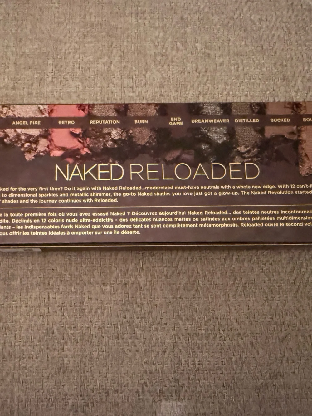 Urban Decay Naked Reloaded Eyeshadow Palette - Warm Brown Tones - new in box